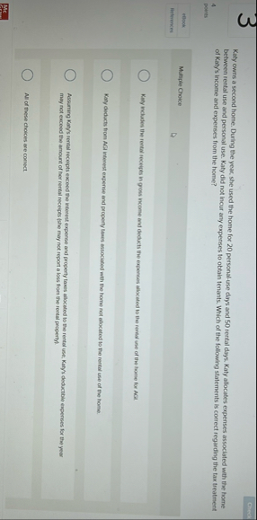chase Katy owns a second home. During the year,