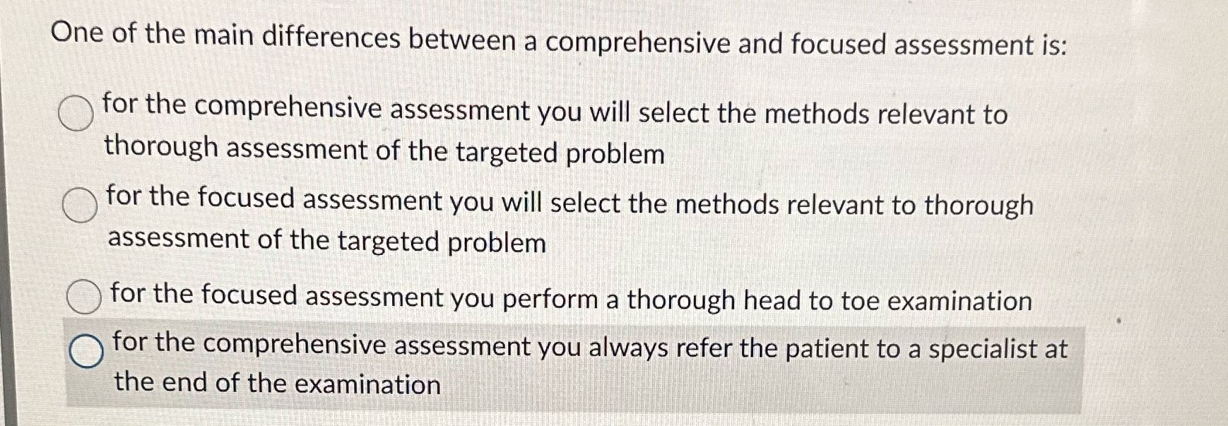 One of the main differences between a