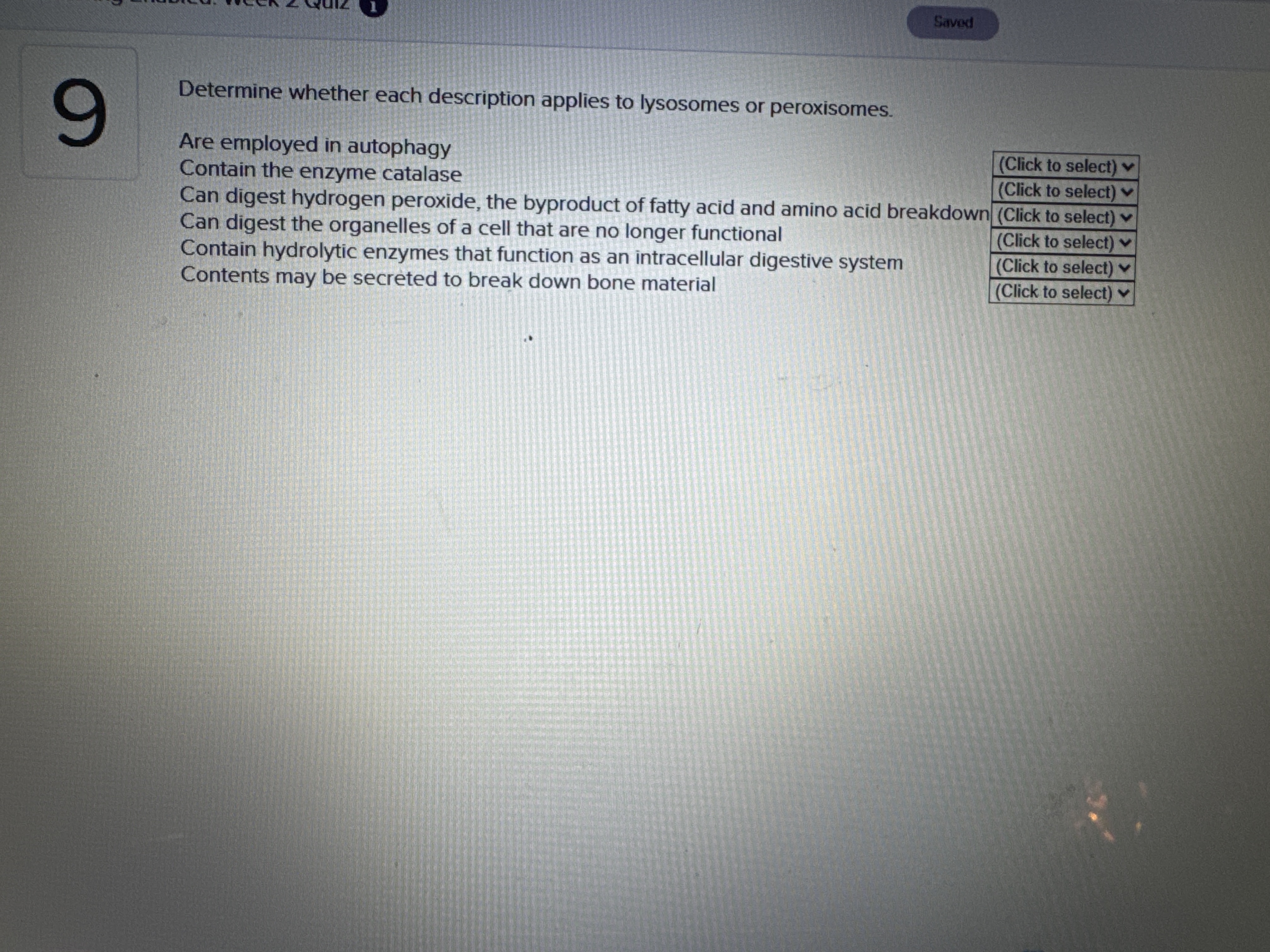 Match with the correct answer Saved 9 Determine