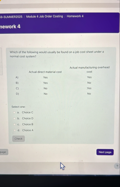 9 - SUMMER 2 0 2 5 / Module 4 Job Order Costing /