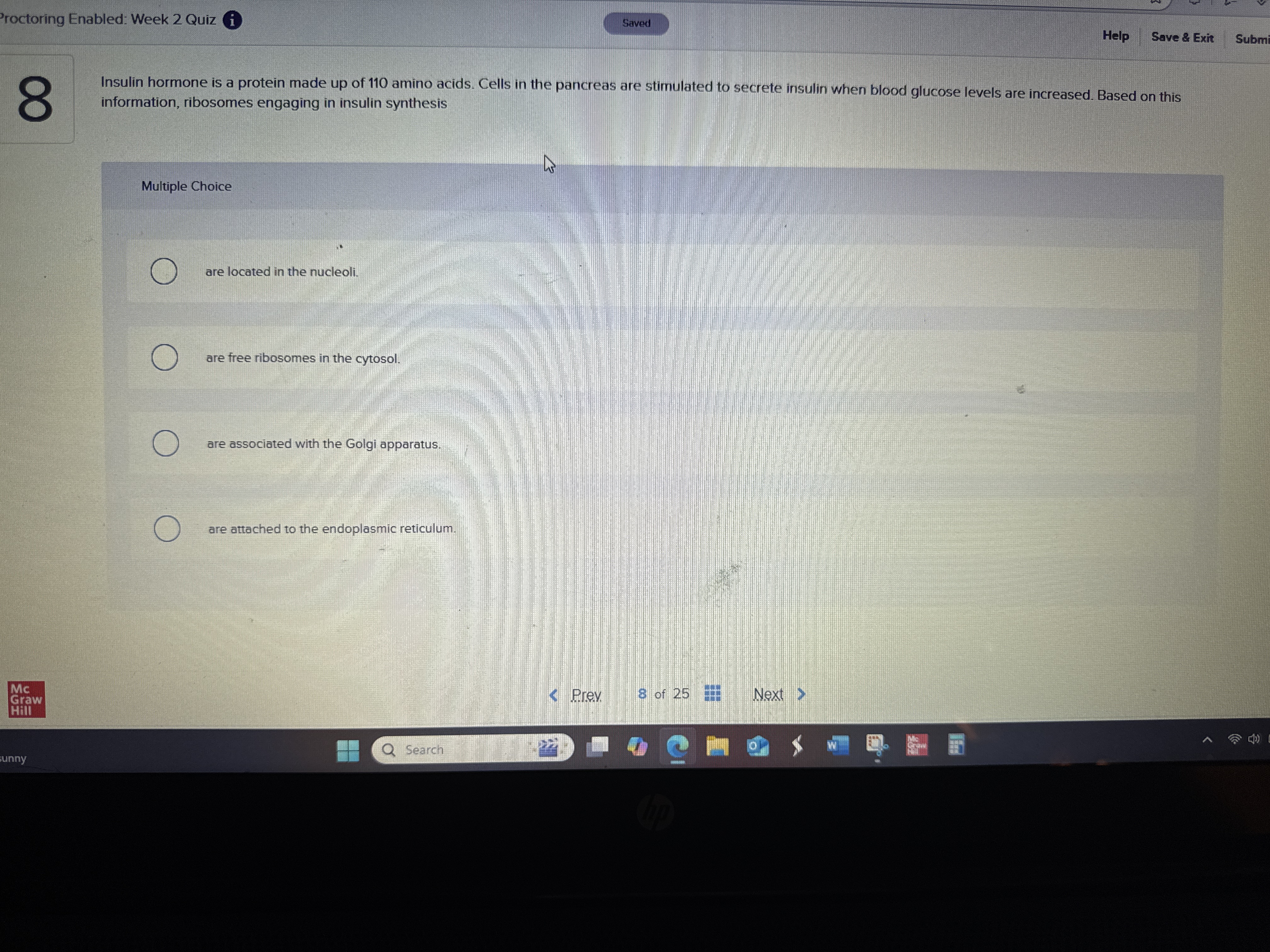 What is the correct answer Proctoring Enabled: