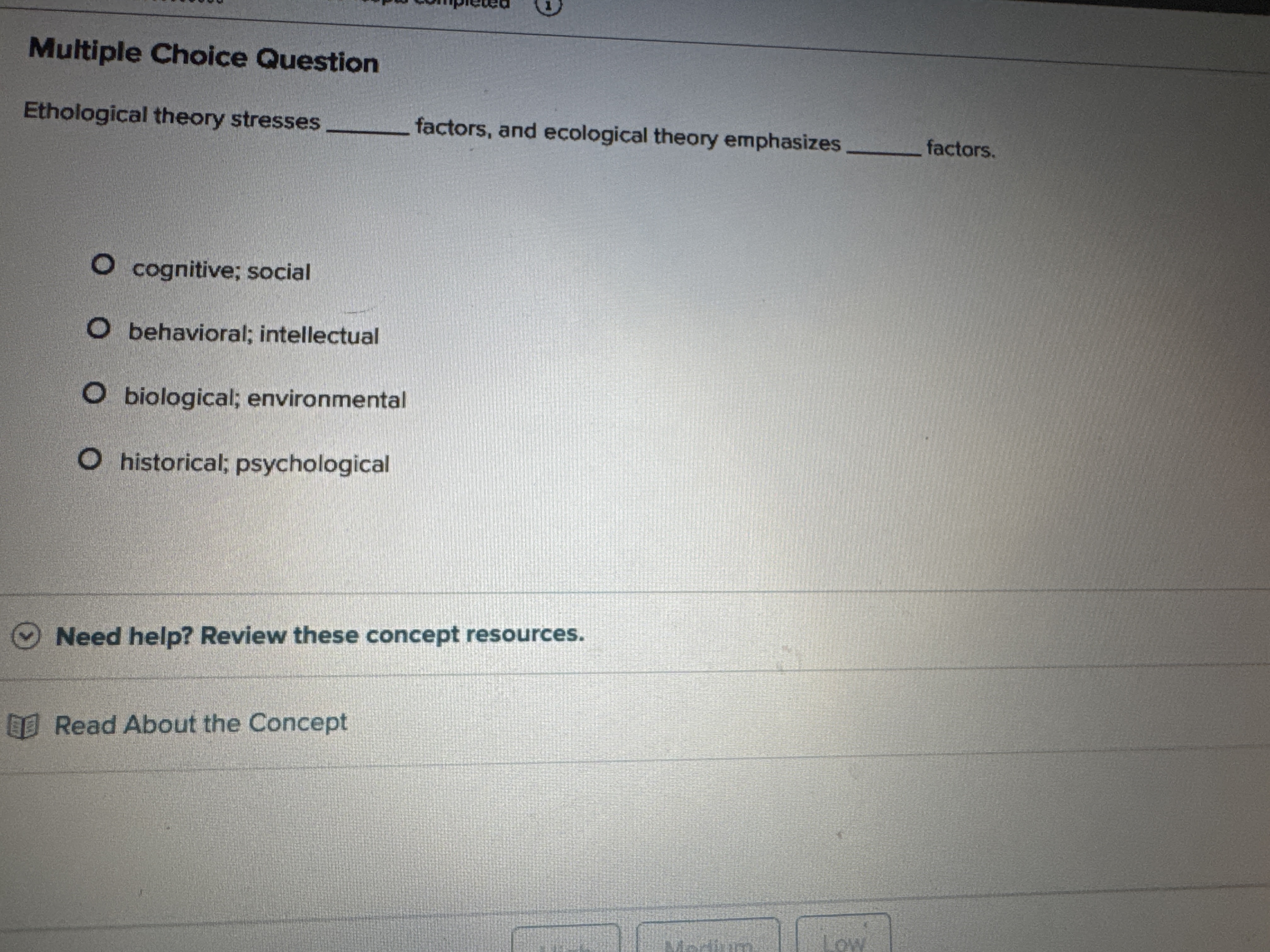What's is the answer Multiple Choice Question