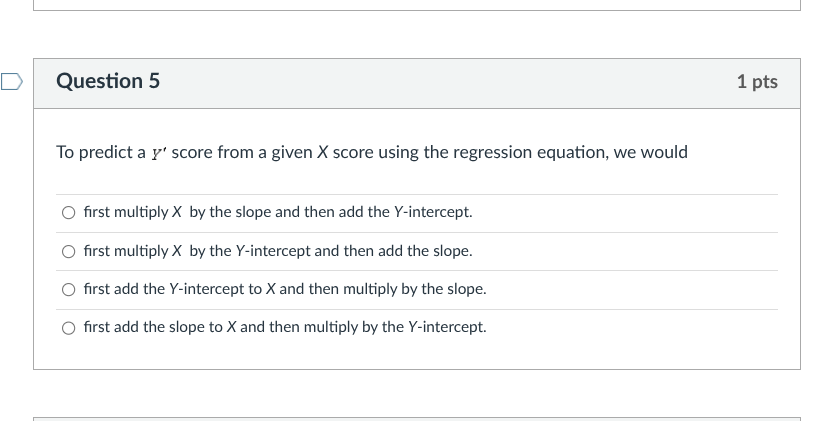 answer tin a To predict a vy' score from a given