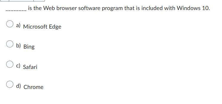 answer is the Web browser software program that