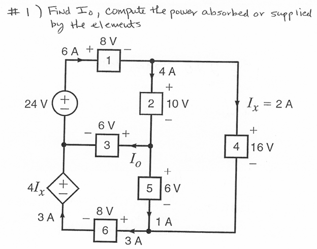 solve and explain # 1 ) Find Is, compute the