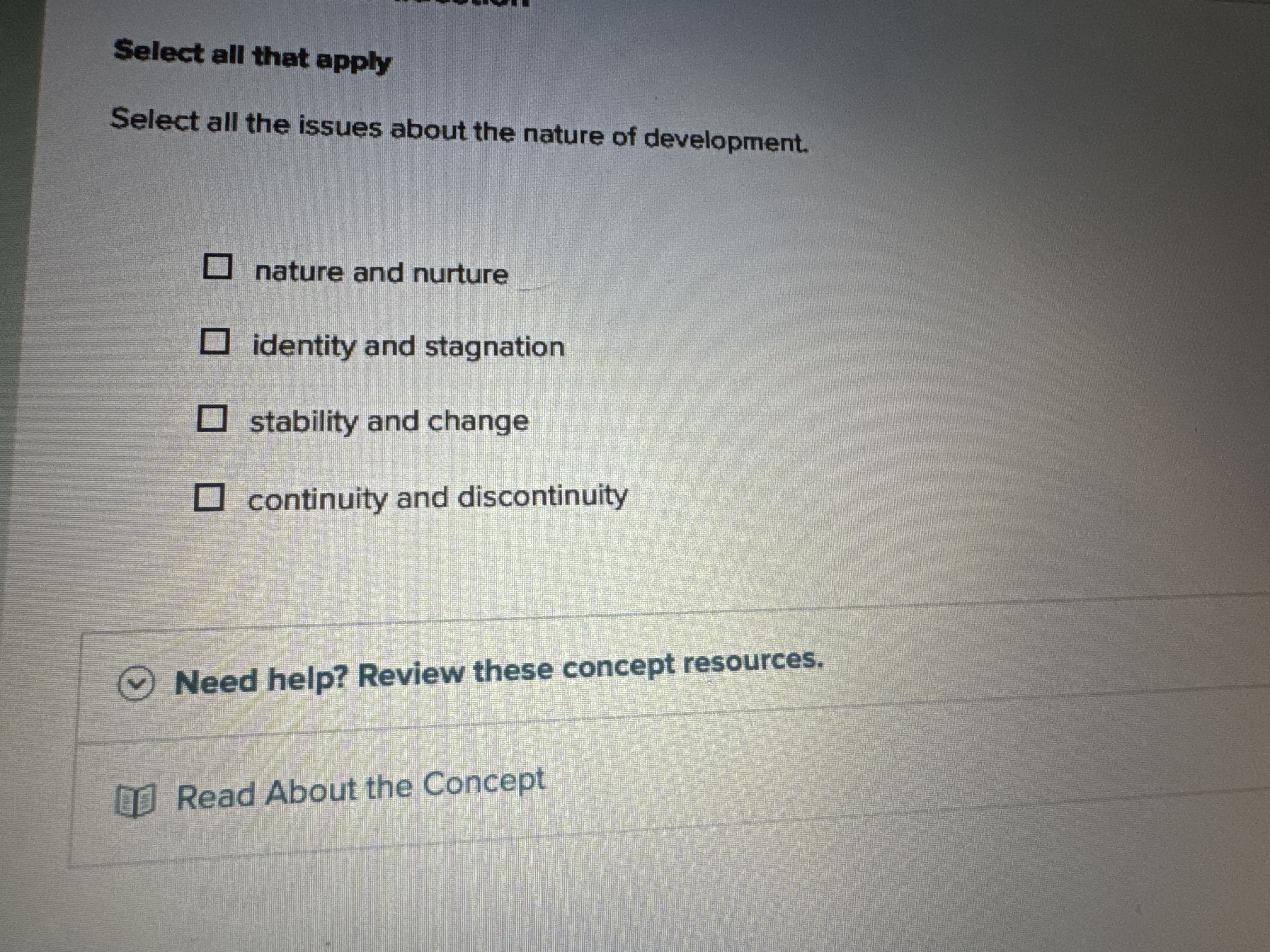 What's is the answer Select all that apply Select
