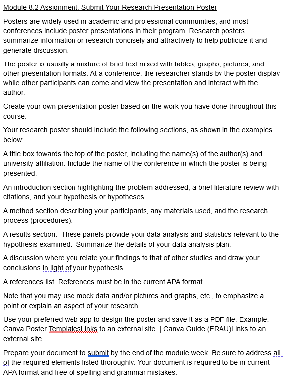 now please help me with 8.2 assignment: you can