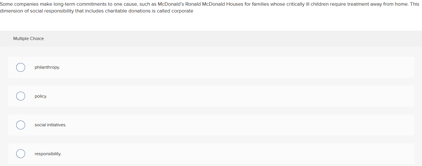 ? Some companies make long-term commitments to