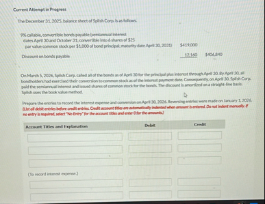 Current Attempt in Pregress The December 3 1 , 2