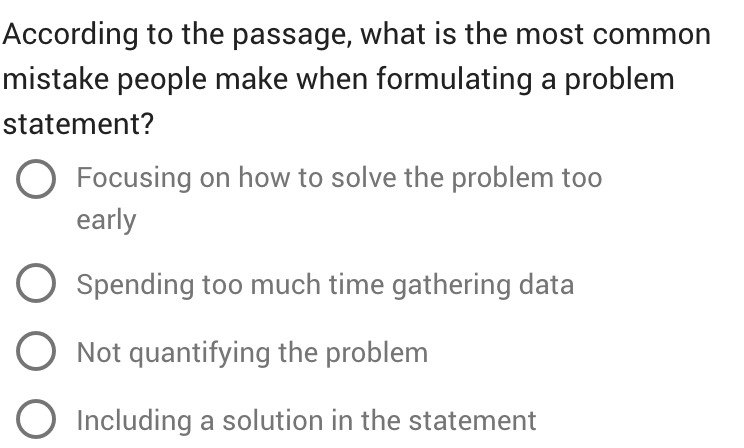 solve According to the passage, what is the most