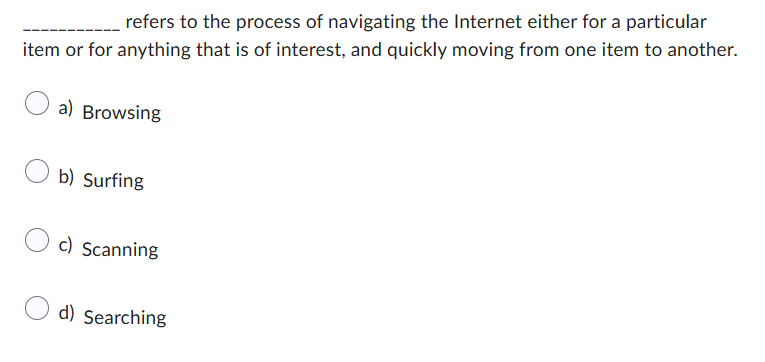 answer ___________ refers to the process of