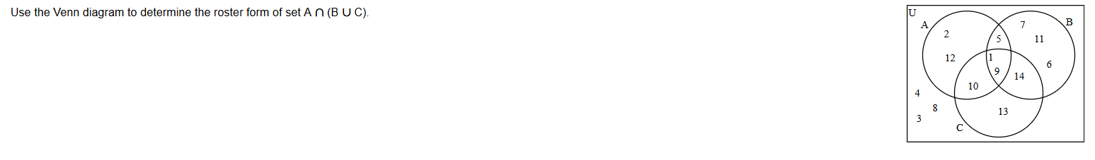 please solve and teach me the steps Use the Venn