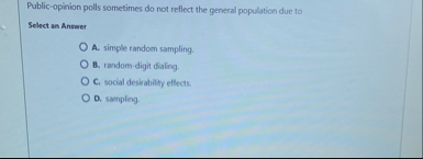 Public - opinion polls sometimes do not reflect