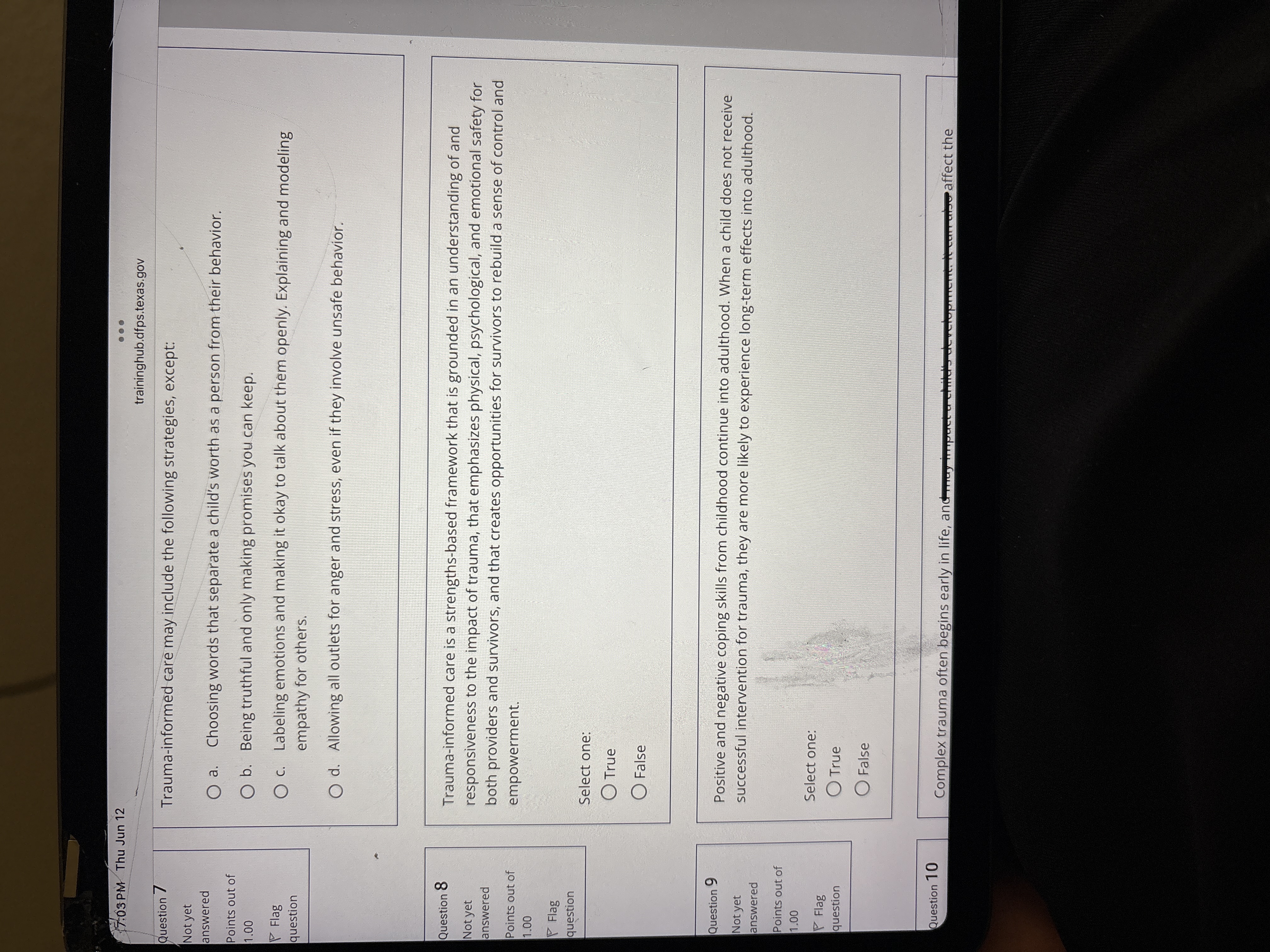 Answer: 17:03 PM Thu Jun 12 . . .