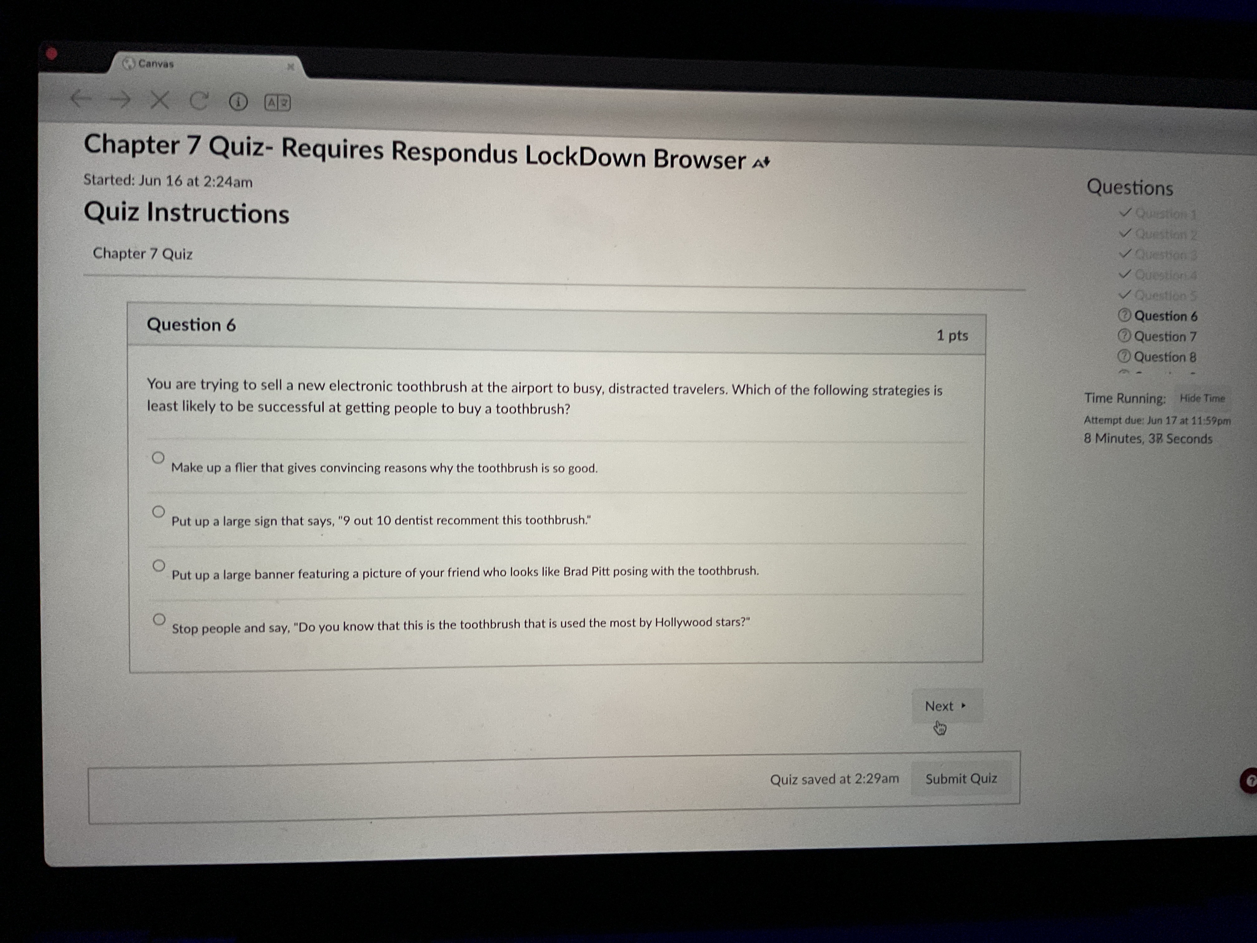 answer h pter 7 Quiz- Requires Respondus LockDown