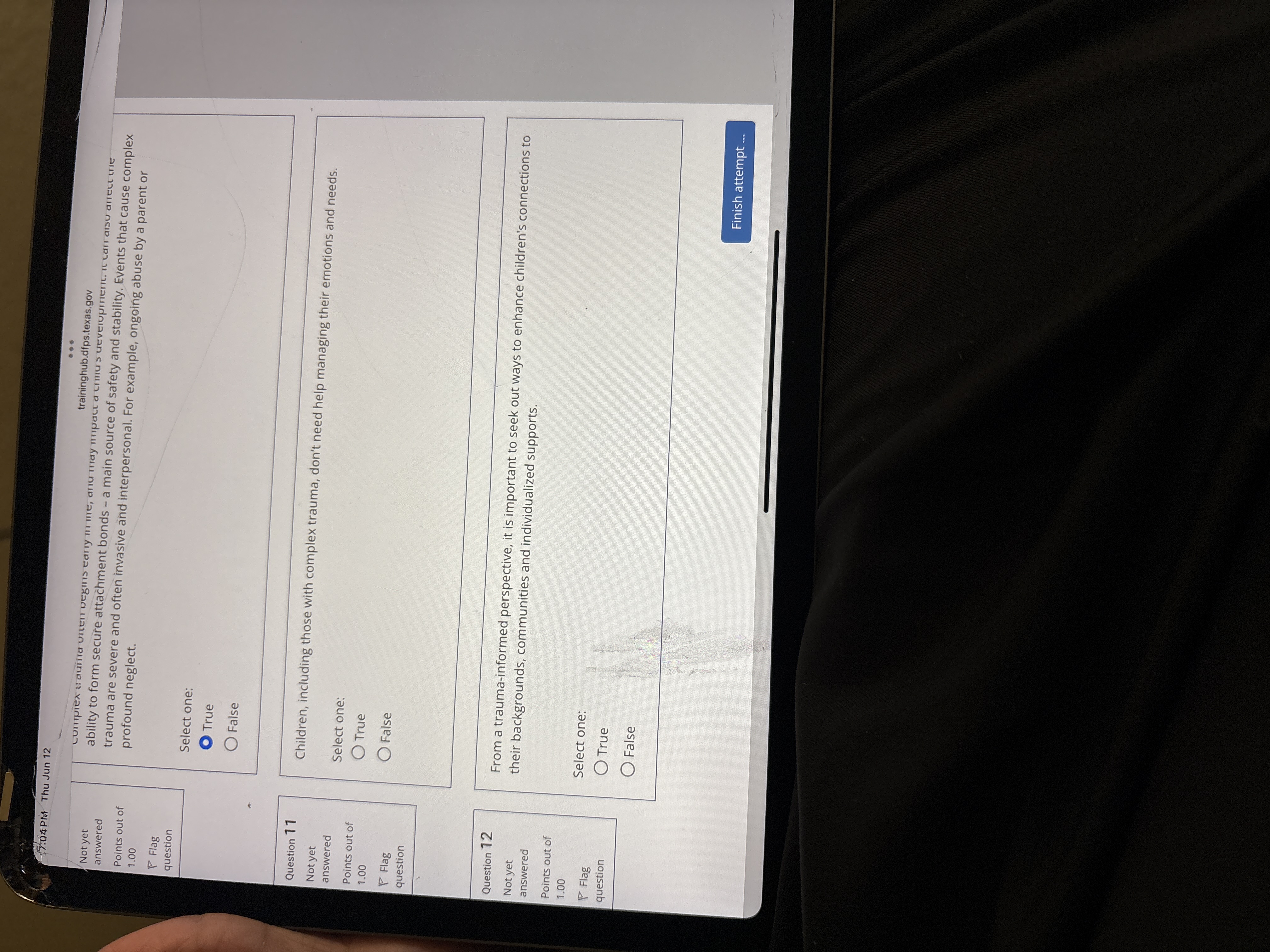 Answer: (7:04 PM Thu Jun 12 ...