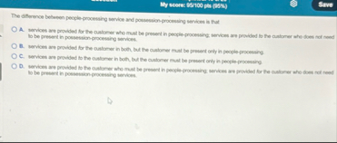 The diference belween people - processing sevice