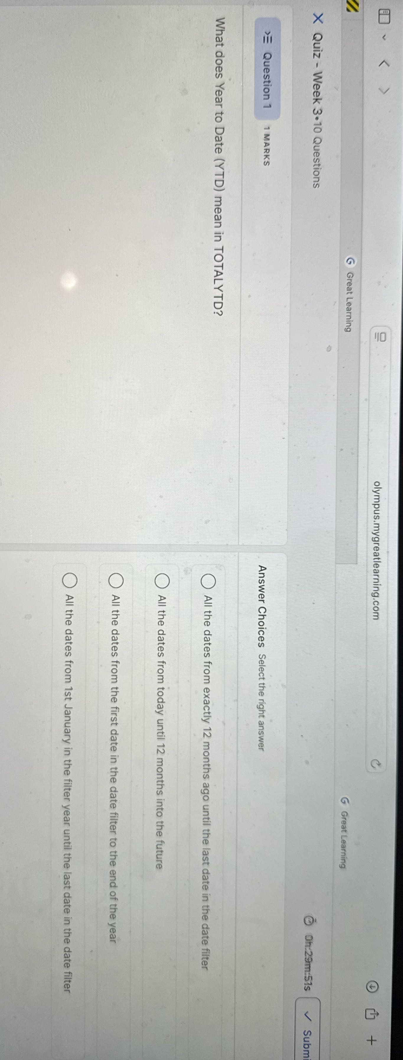 v olympus.mygreatlearning.com + Great Learning G