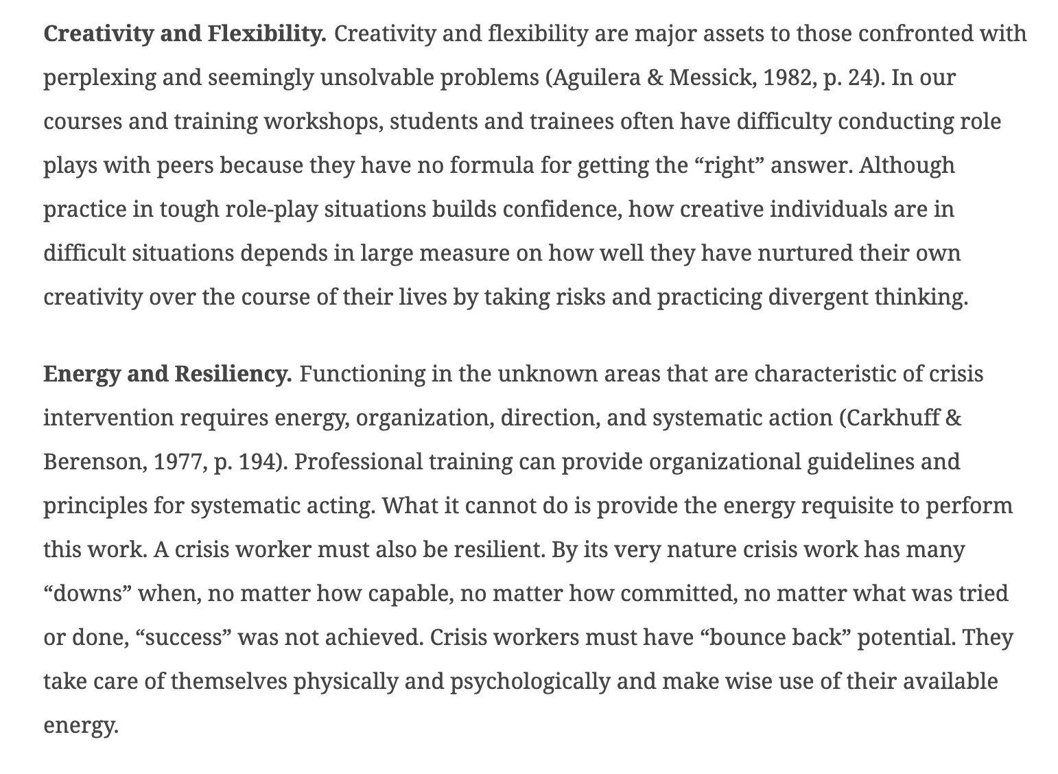 Personal Characteristics Poise. The nature of