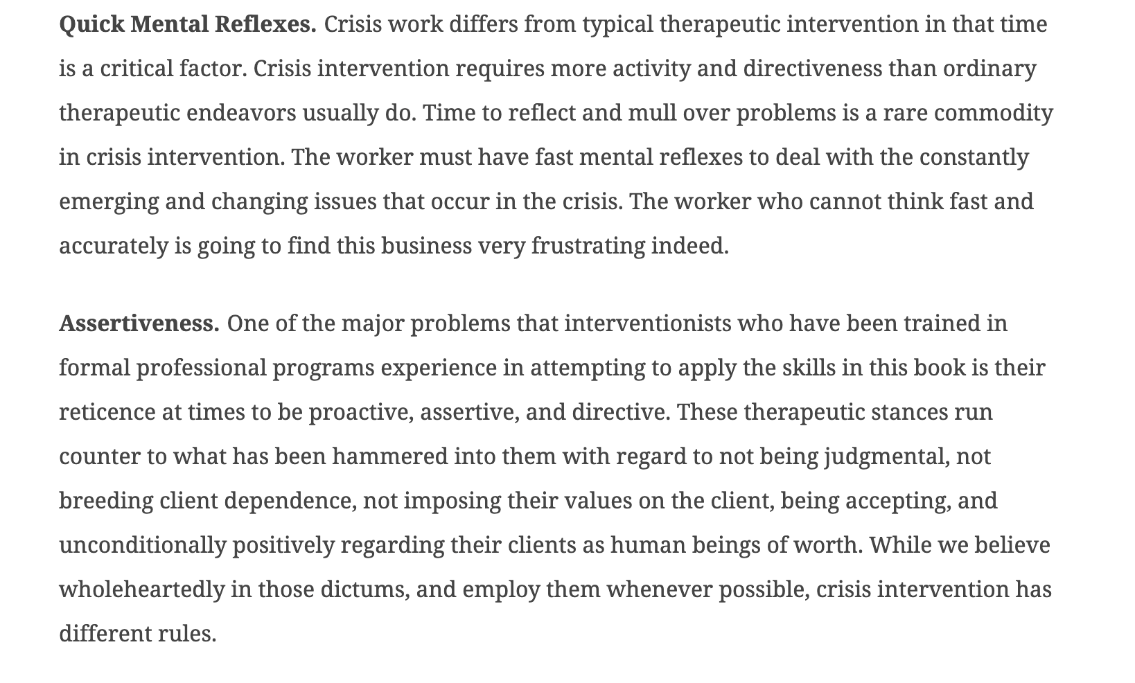 Personal Characteristics Poise. The nature of