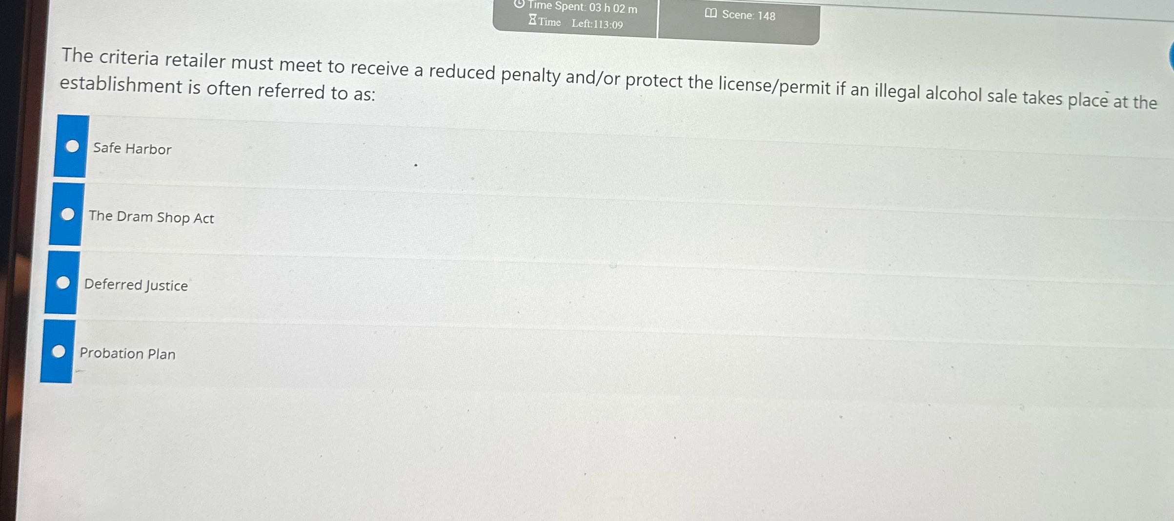 Time Spent: 03 h 02 m m Scene: 148 Time Left: