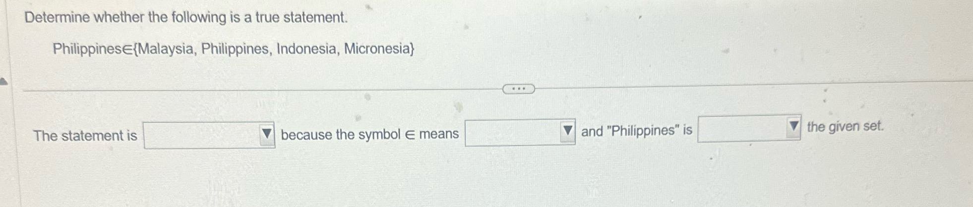 Answer the question Determine whether the