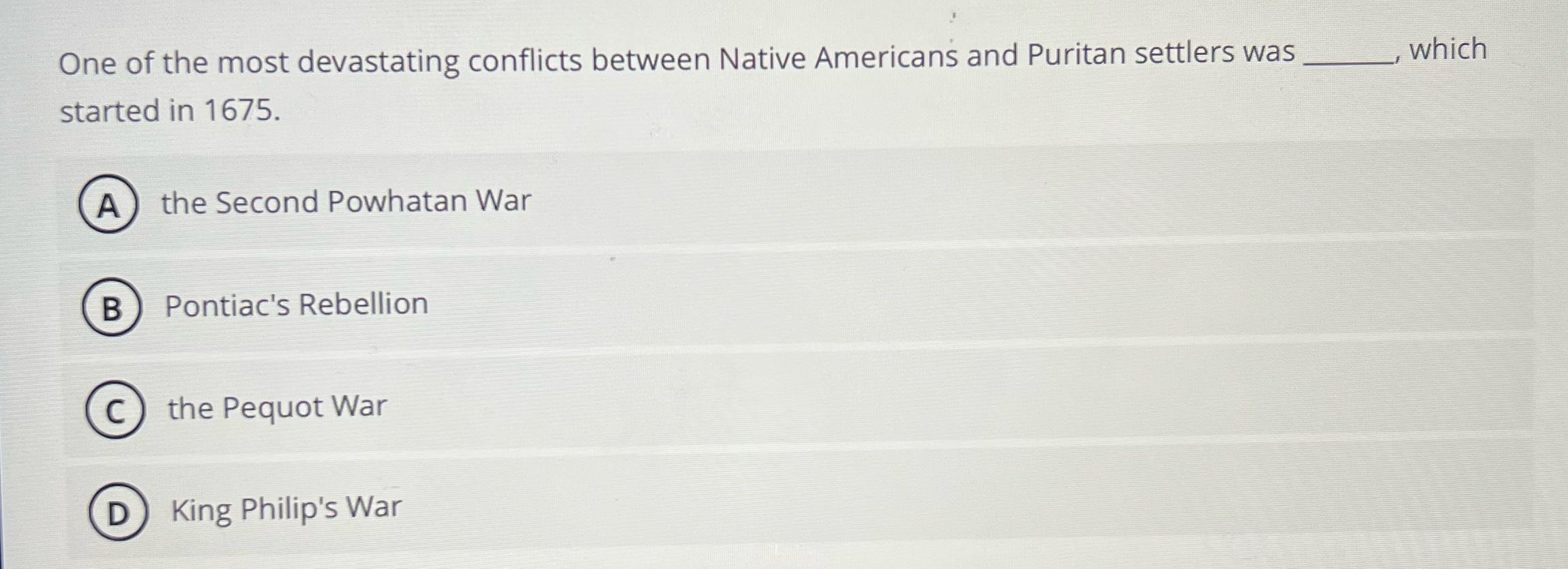 One of the most devastating conflicts between