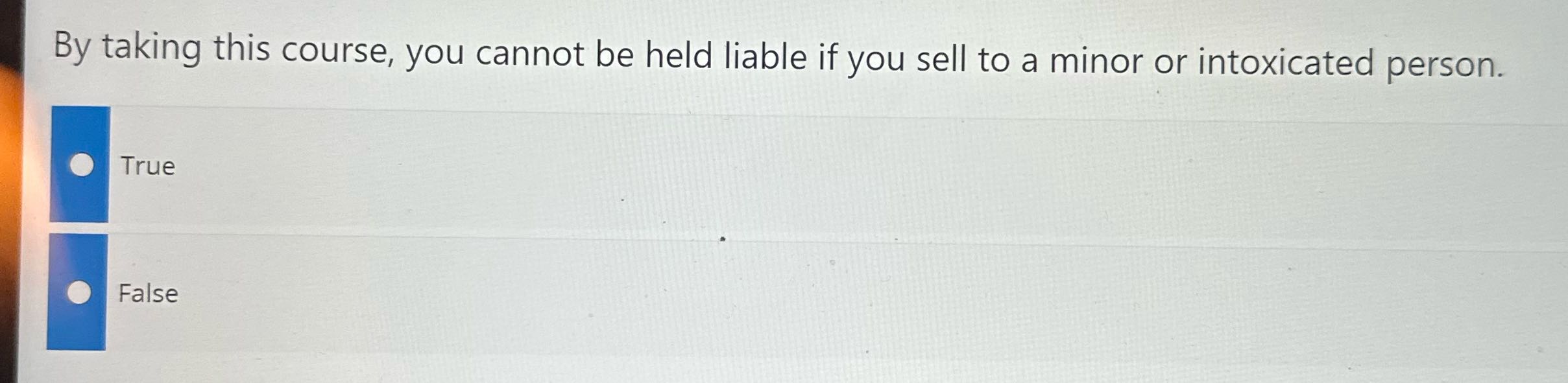 By taking this course, you cannot be held liable