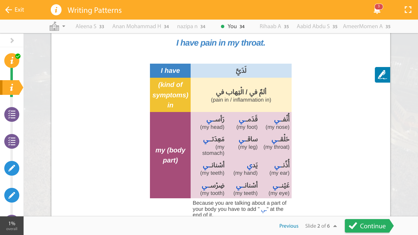 - Exit i Writing Patterns Y Aleena S 33 Anan