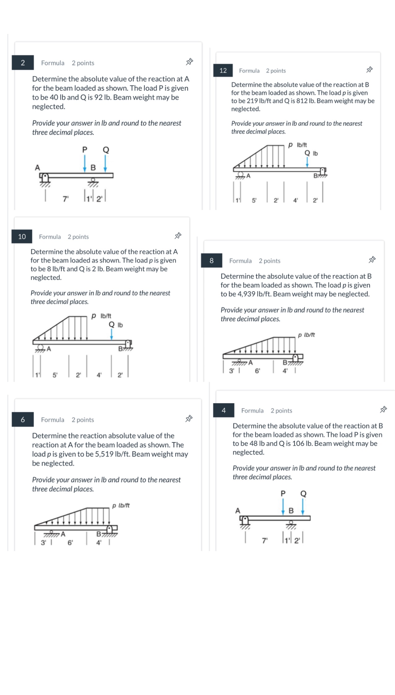 Help with these problems. Show work please. 2