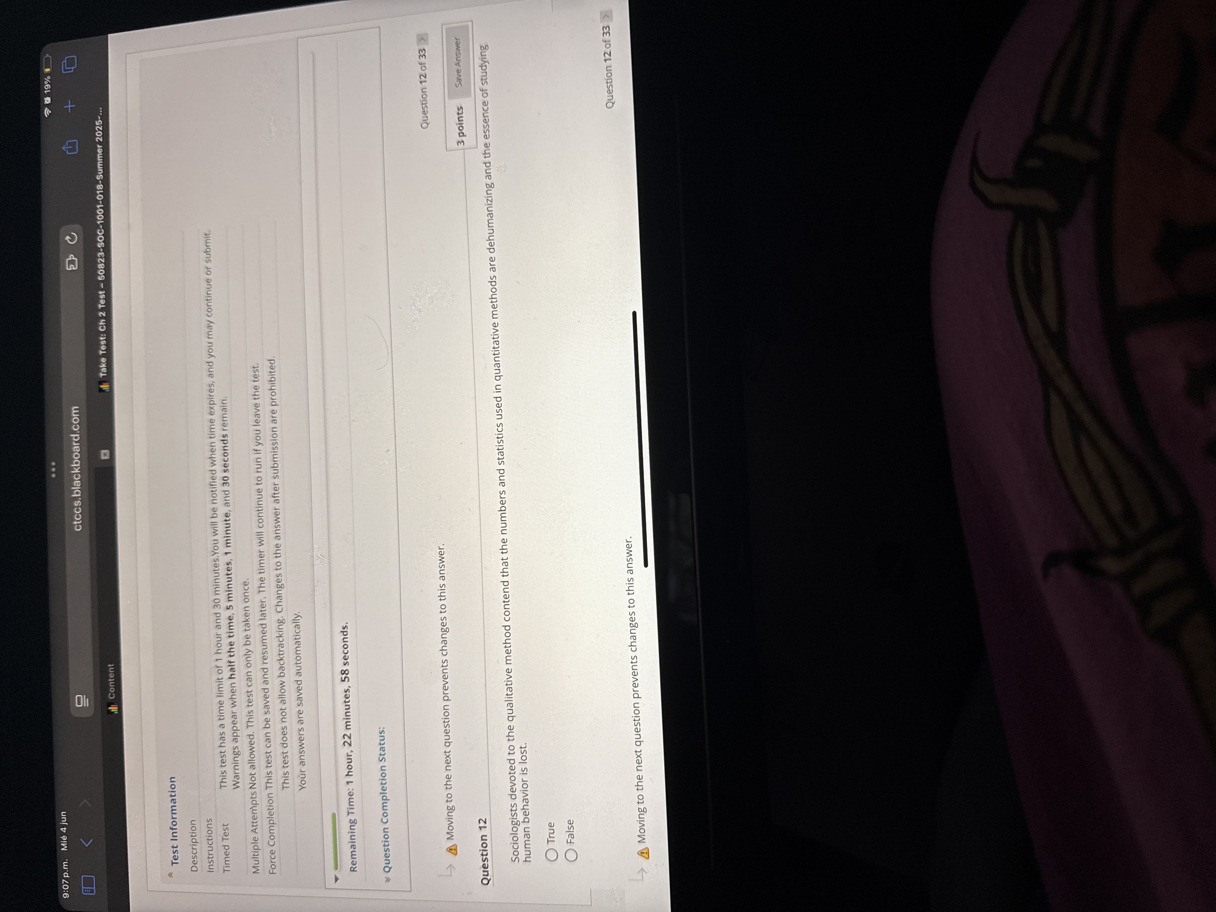 N 9:07 p.m. Mie 4 jun ... 19%