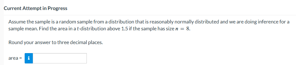 how I cn find the area Current Attempt in