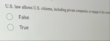 U . S . law allows U . S . citizens, including