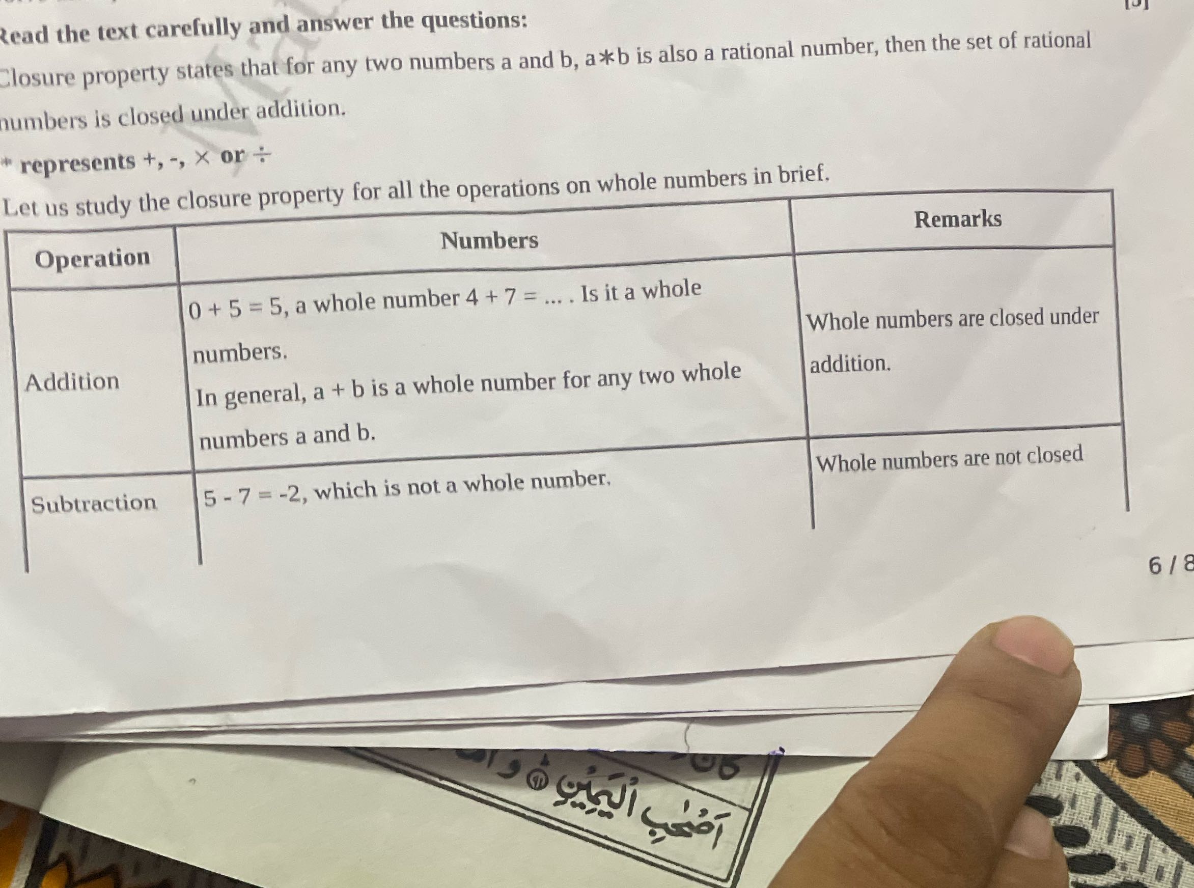 Read the text carefully and answer the questions: