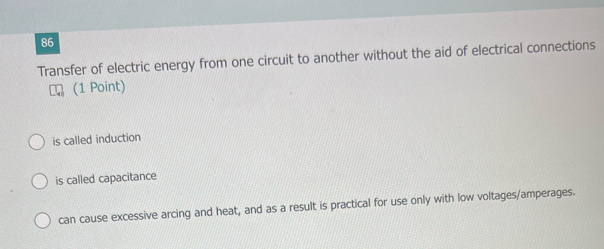 86 Transfer of electric energy from one circuit