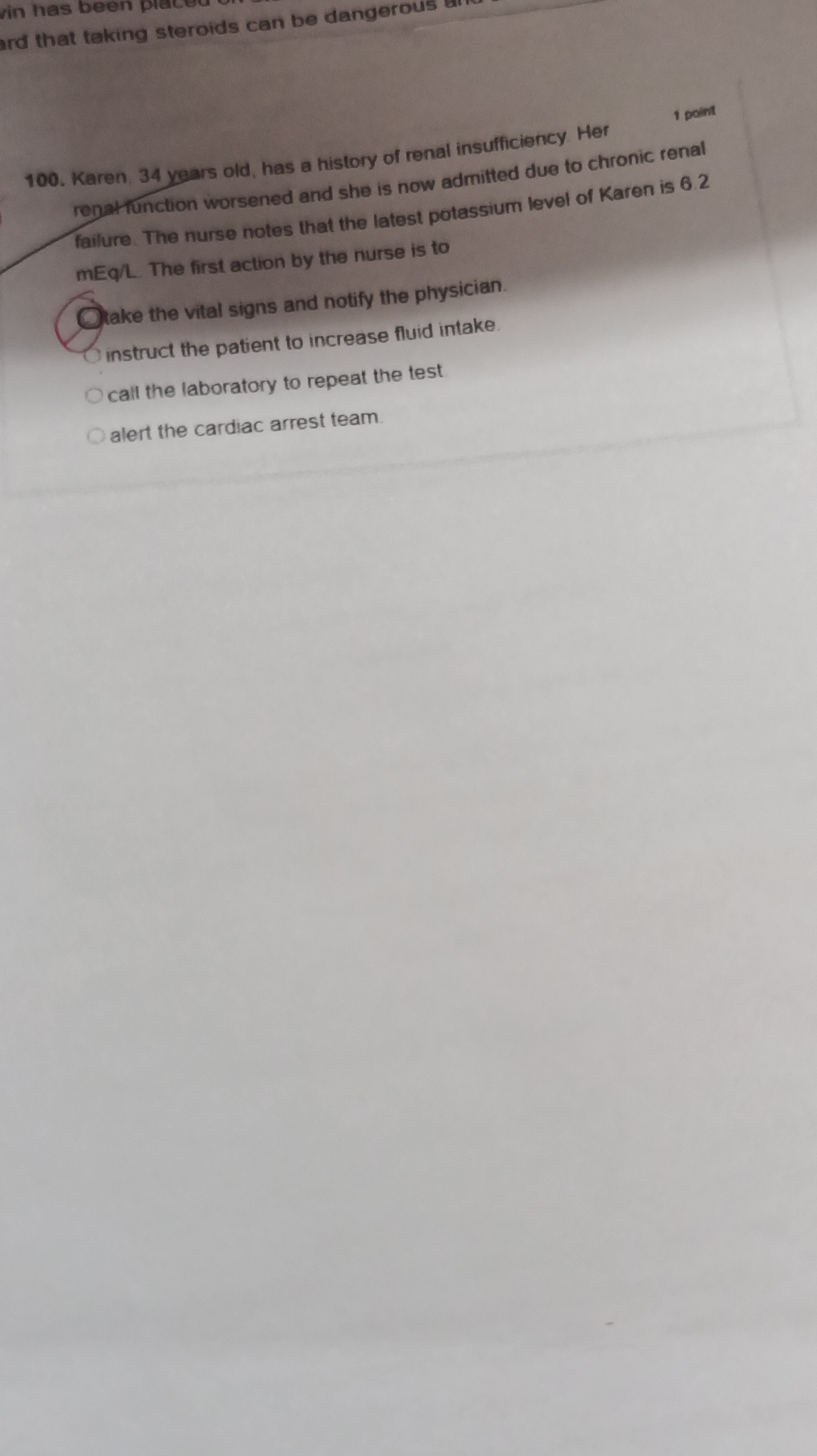 in has been pl ard that taking steroids can be