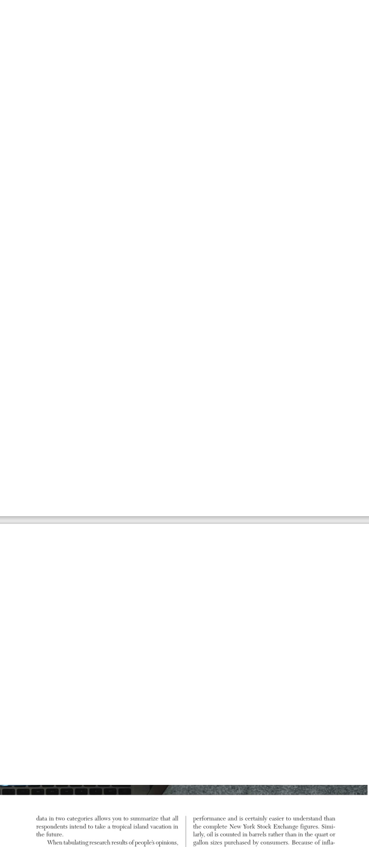 data in two categories allows you to summarize