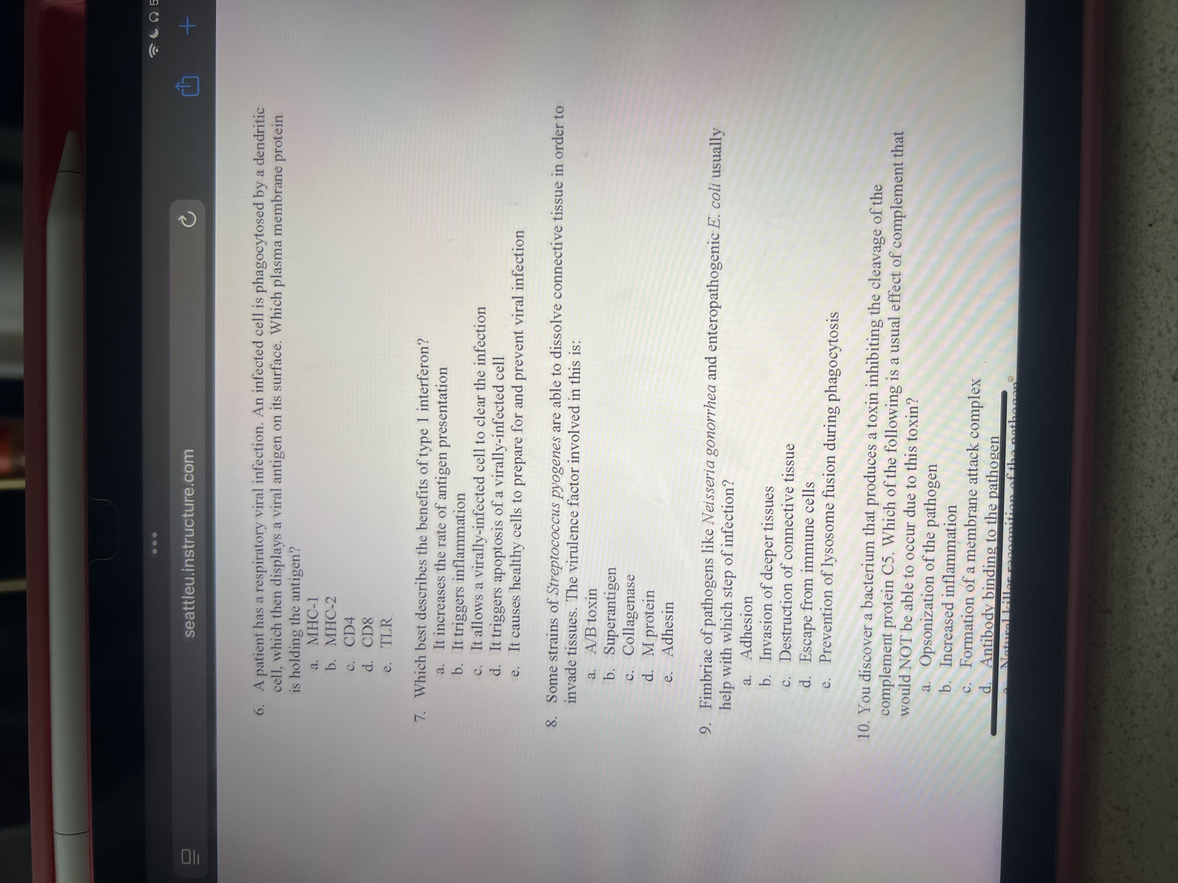 Do the same for 6. I answered E and the correct