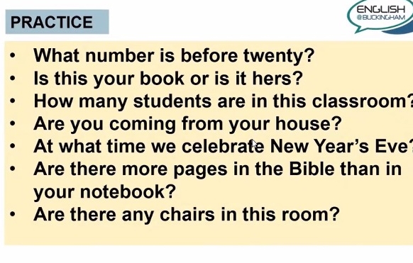 Transcribe PRACTICE What number is before twenty?