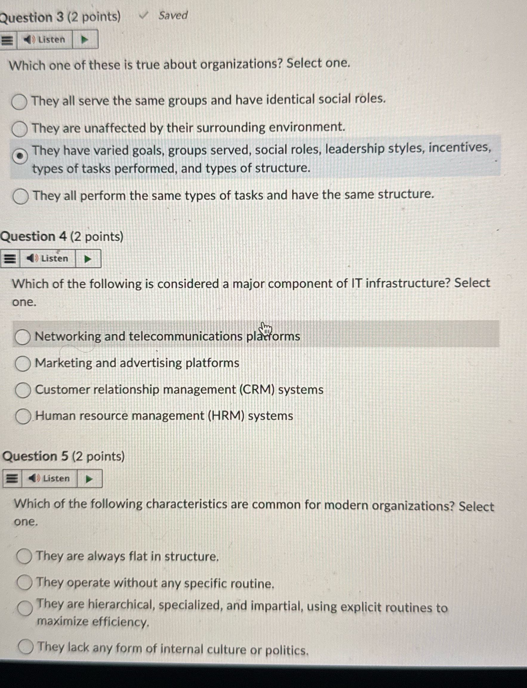 Question 3(2 points) Saved = @) Listen [ style=