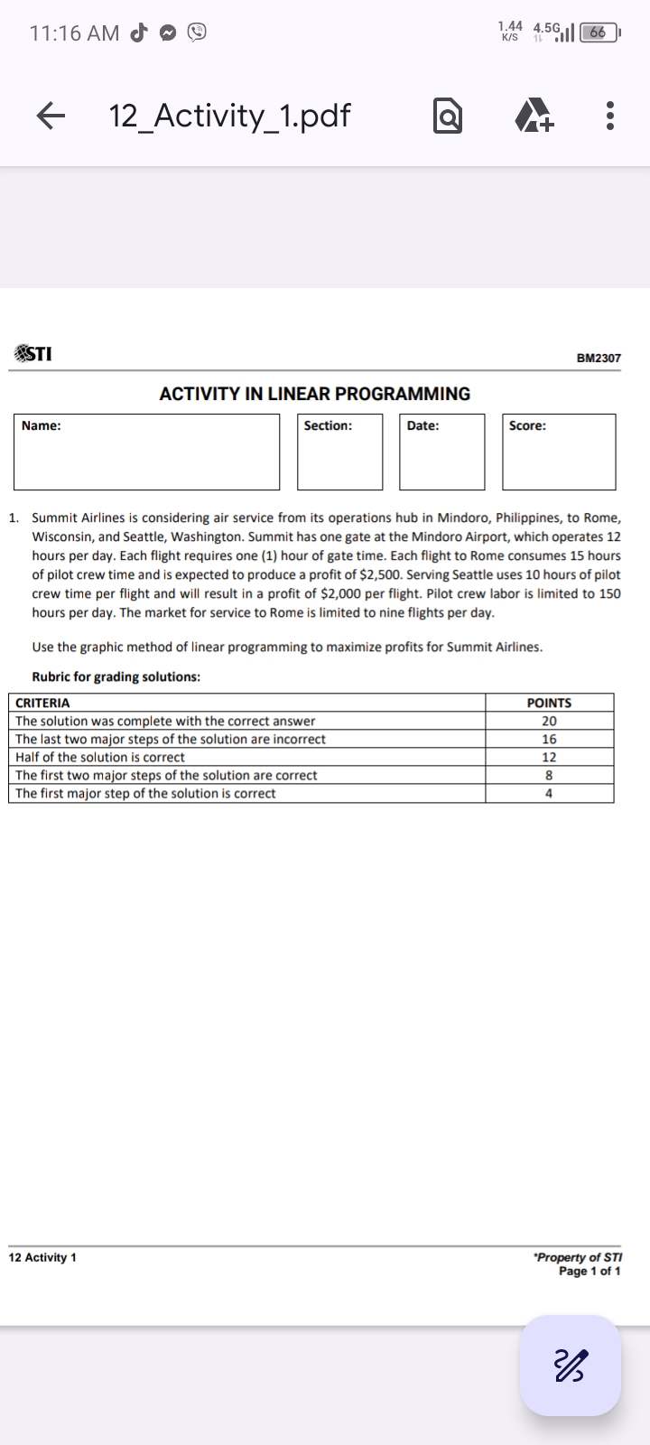 Maximizing Profits with Linear Programming