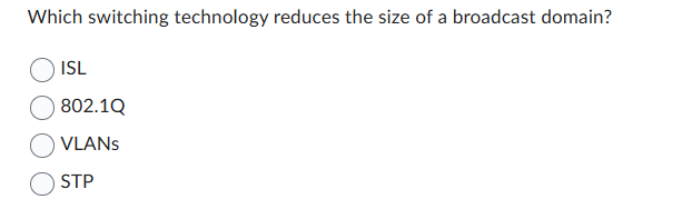 solve Which switching technology reduces the size