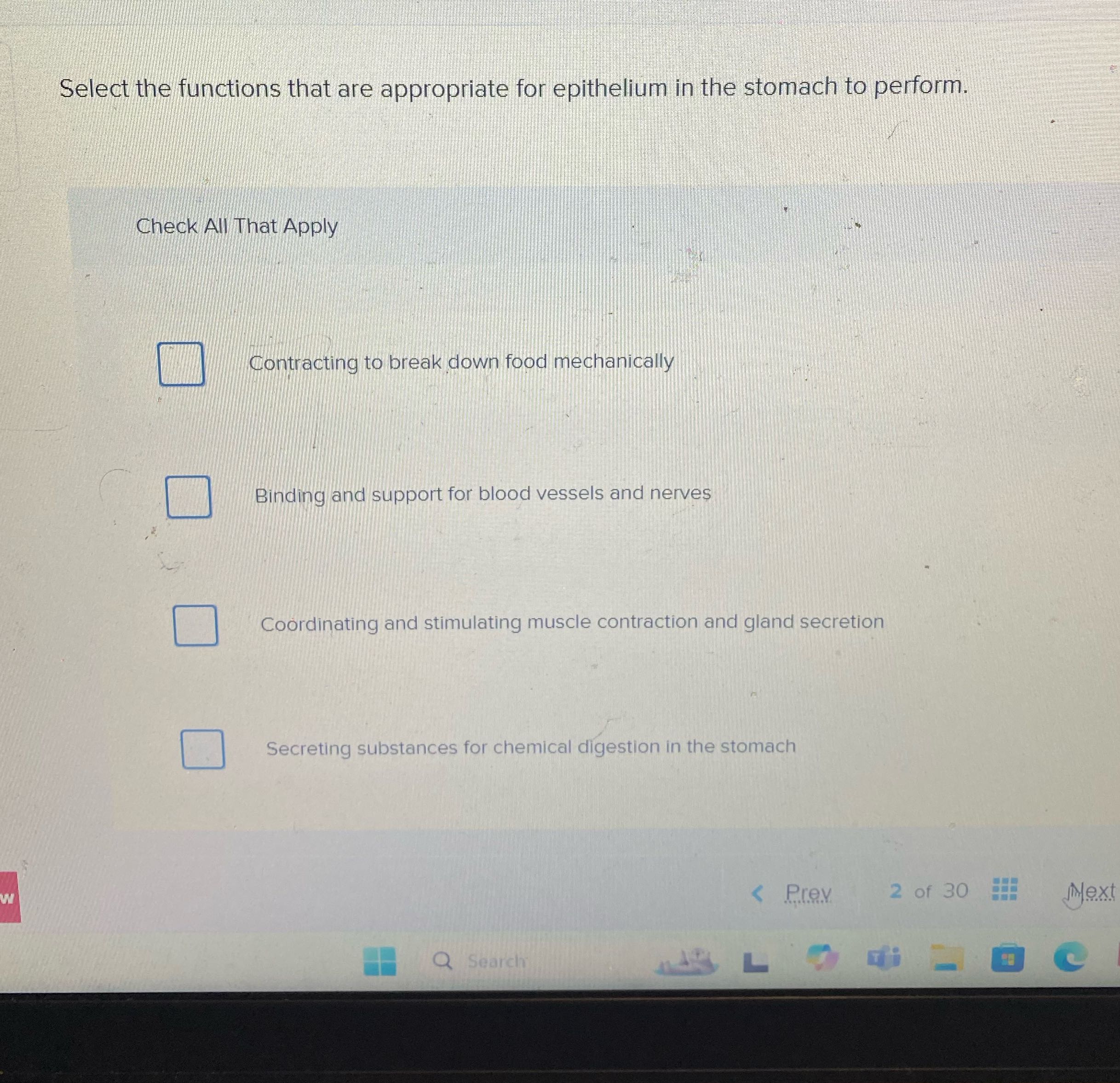 Select the functions that are appropriate for
