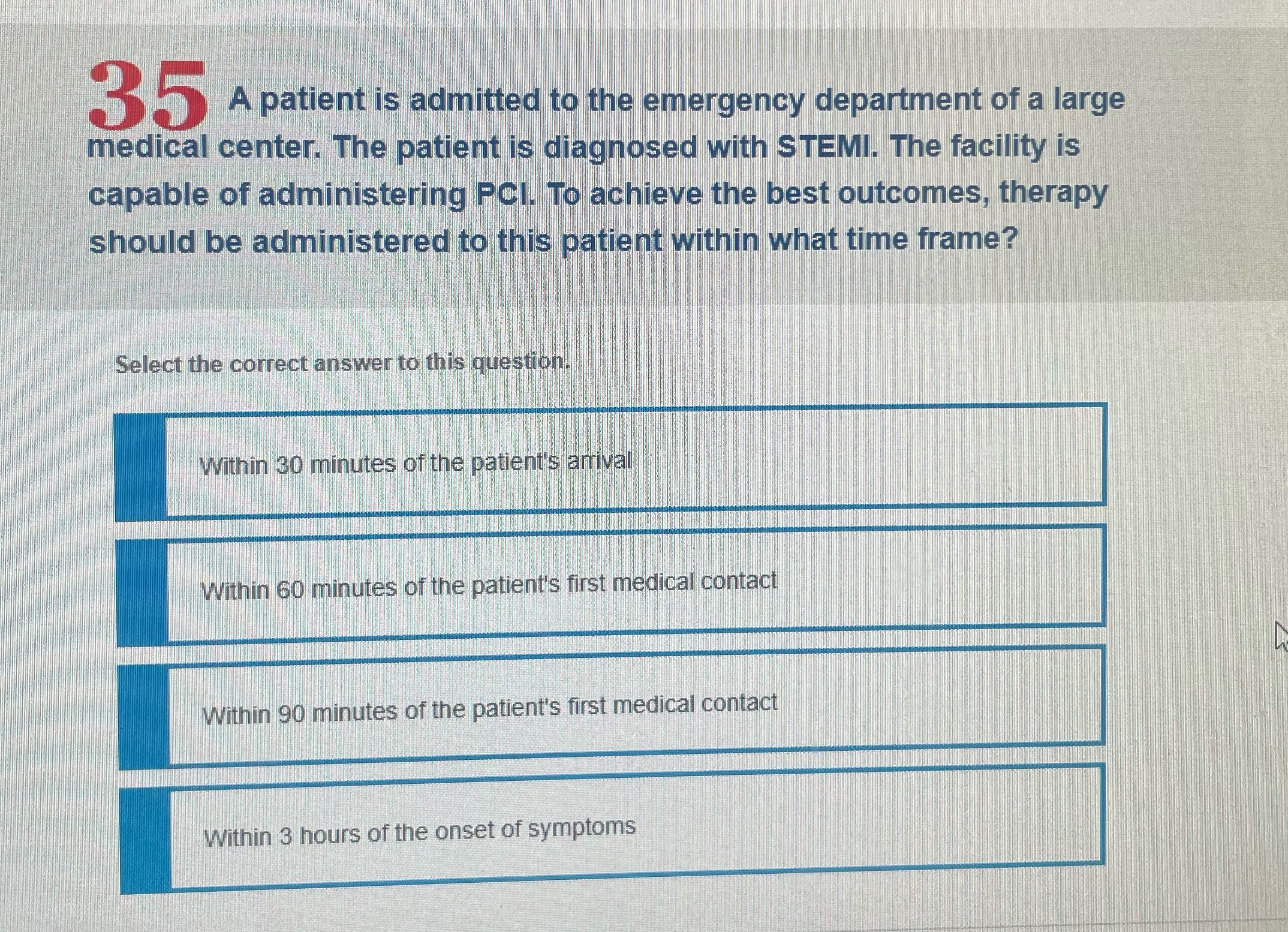 35 entis aam A patient is admitted to the