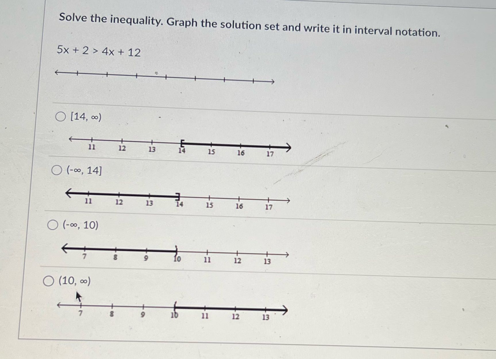 Solve the inequality. Graph the solution set and