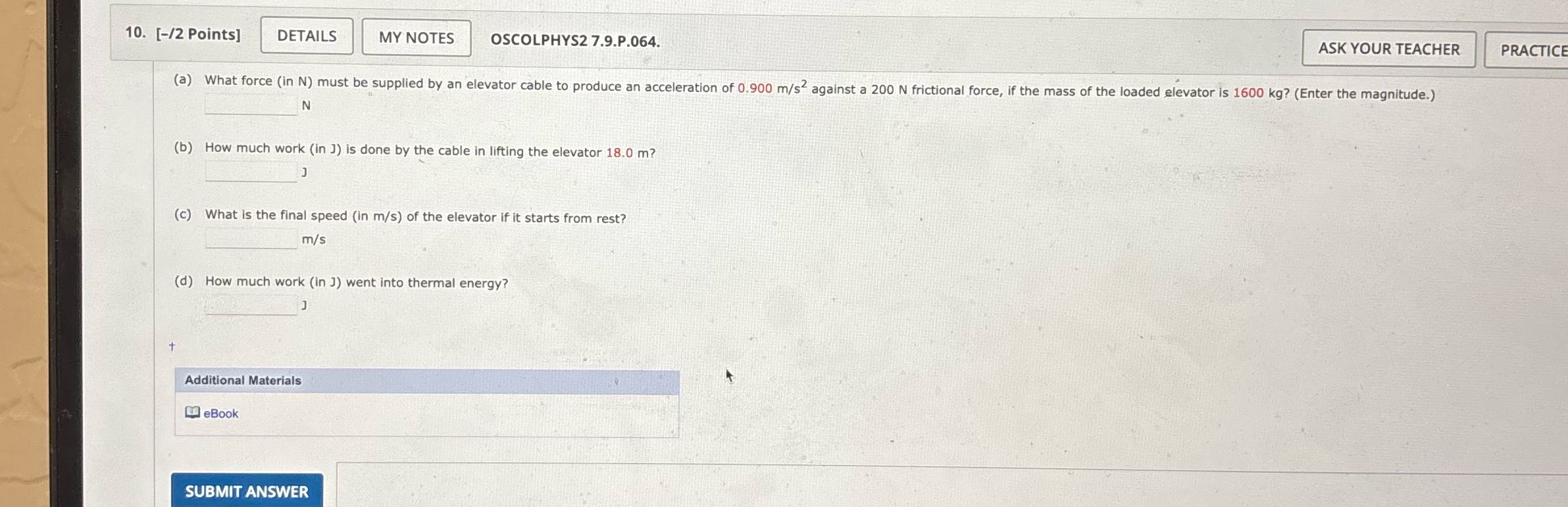 10. [-/2 Points] DETAILS MY NOTES OSCOLPHYS2