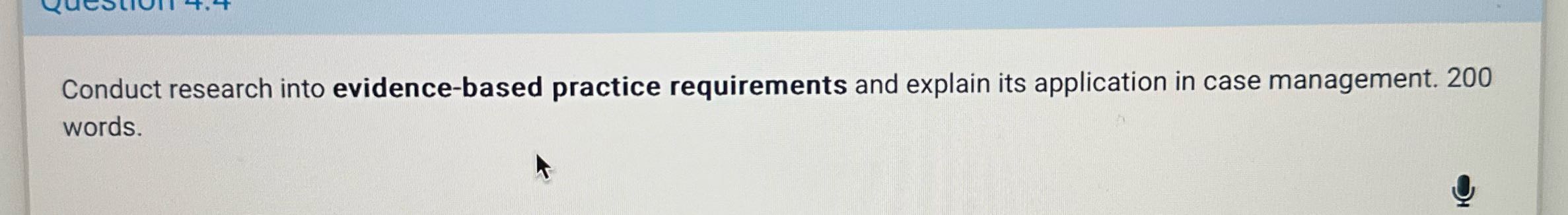 Conduct research into evidence-based practice