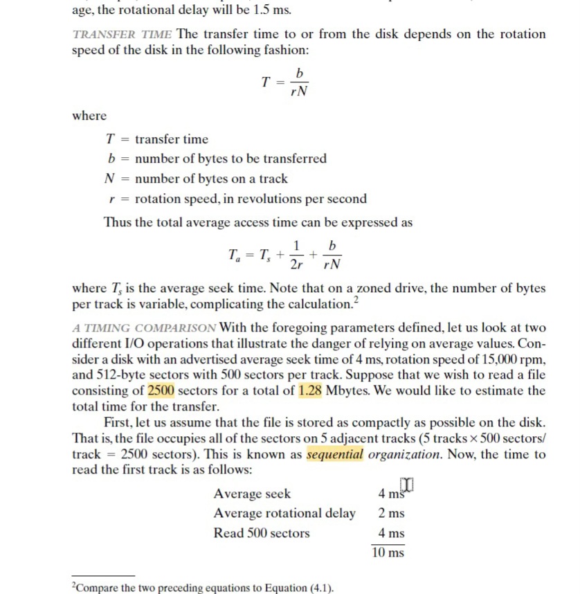 How calculate average seek and average rotational