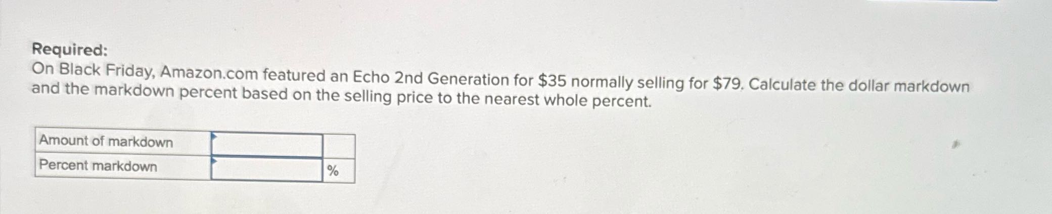 Required: On Black Friday, Amazon.com featured an