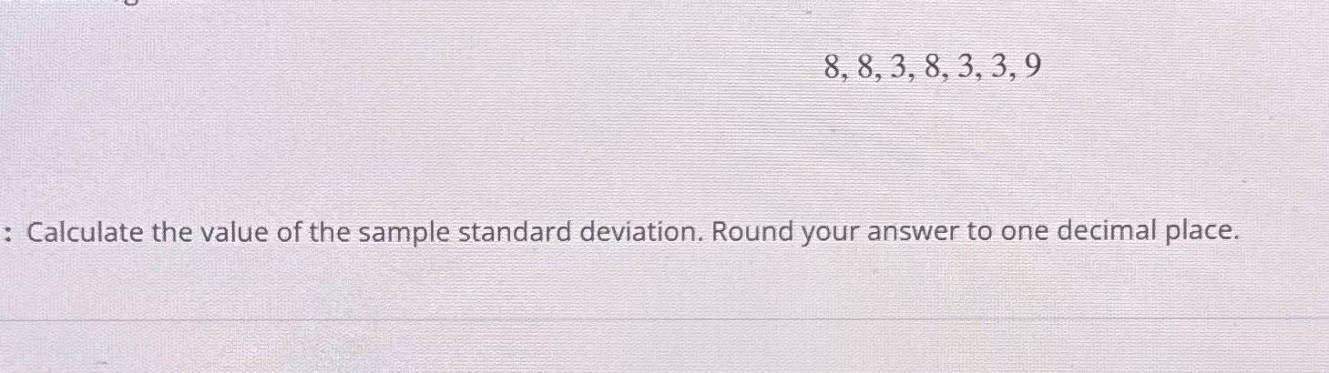 8, 8, 3, 8, 3, 3, 9 : Calculate the value of the